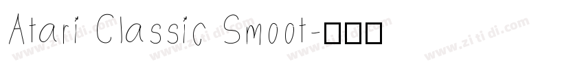 Atari Classic Smoot字体转换